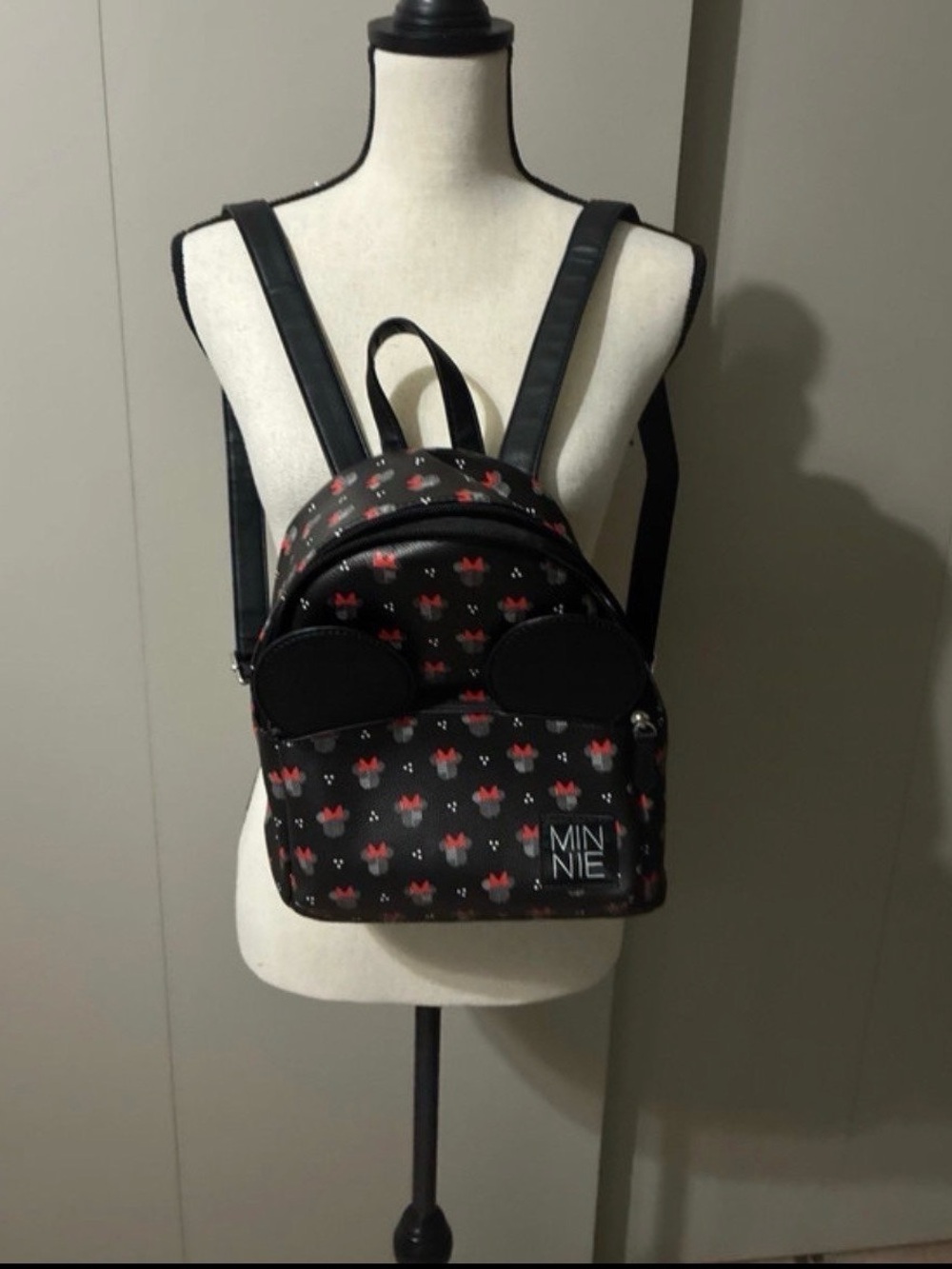 Black & Red Mini Backpack for Men